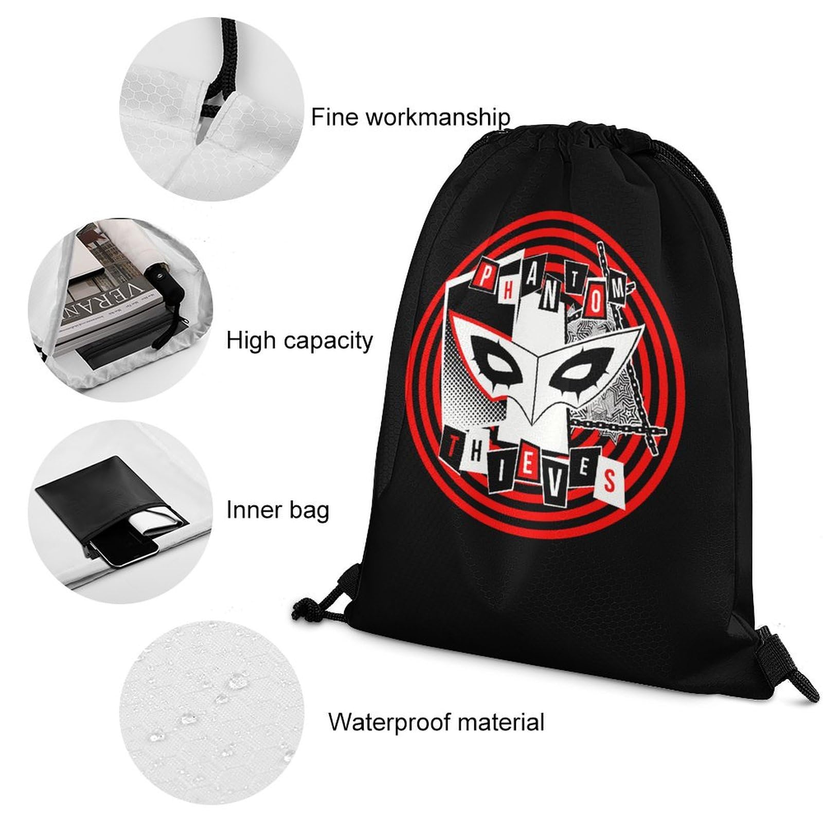 ペルソナ　巾着 Amazon.co.jp: ペルソナ ミニ巾着 スリムポーチ 25周年 記念